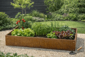 Odling / Planteringsram Cortenplåt