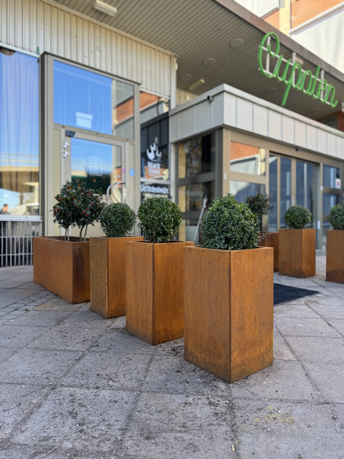 Planteringskärl- Corten 80x40x80 - Bild 3