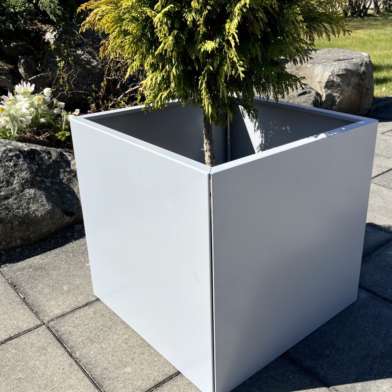 Blomlådor / Planteringskärl - Grå lackerad