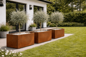 Planteringskärl- Corten 100x40x50