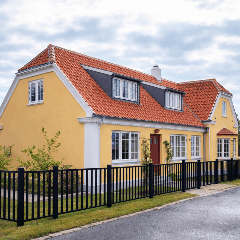 Lagan Balkongräcke-Staketsektion aluminium