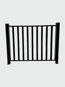 Lagan Balkongräcke-Staketsektion aluminium