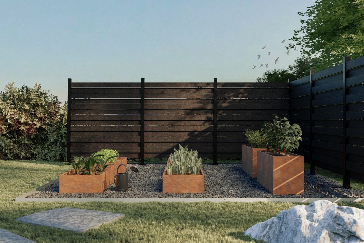 Planteringskärl- Corten 330x25x55