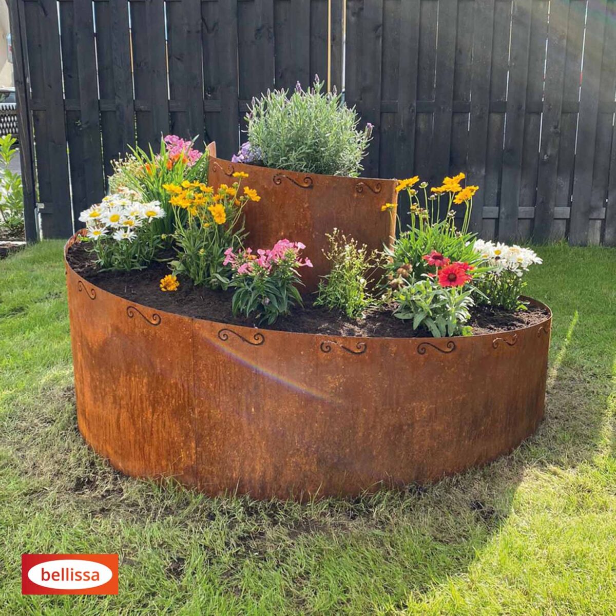 Planteringskärl- Spiral Corten 130x140x80cm - Bild 5