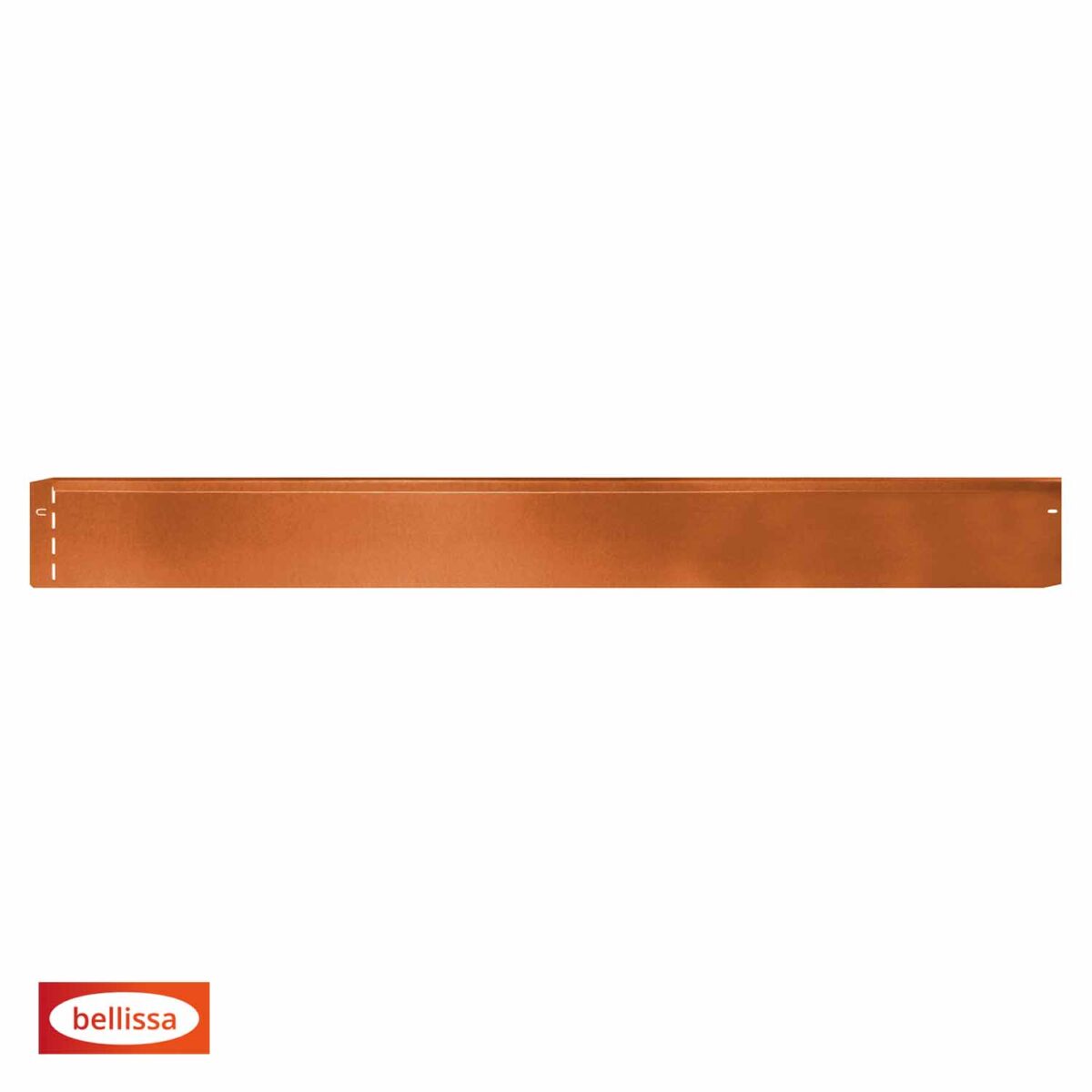 Rabattkant i Corten- Dubbelbockad överkant - Längd: 115 cm Höjd: 13 cm - Bild 2