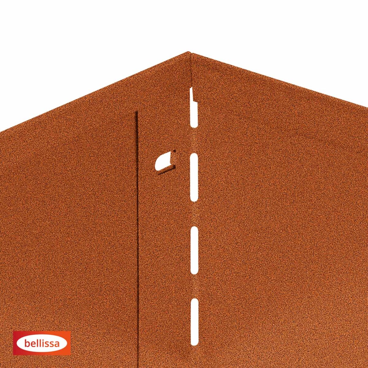 Rabattkant i Corten- Dubbelbockad överkant - Längd: 115 cm Höjd: 13 cm - Bild 5