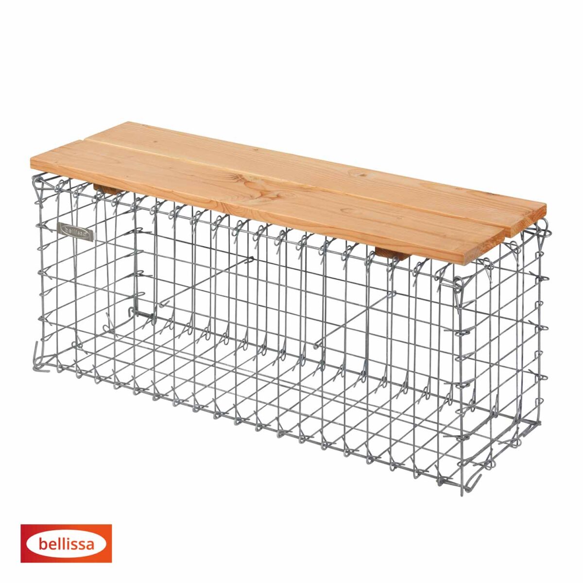 GABIONBÄNK- Sits av Douglasgran- 100X46X35CM - Bild 2