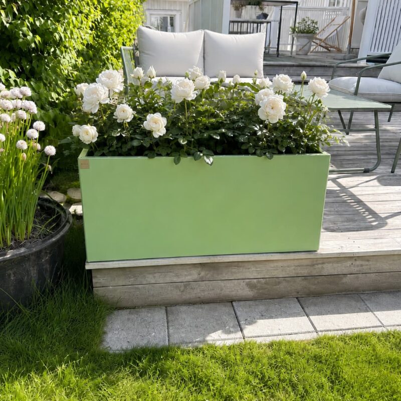 Blomlåda / Planteringskärl 120x40x50 Vårgrön Ral 6021